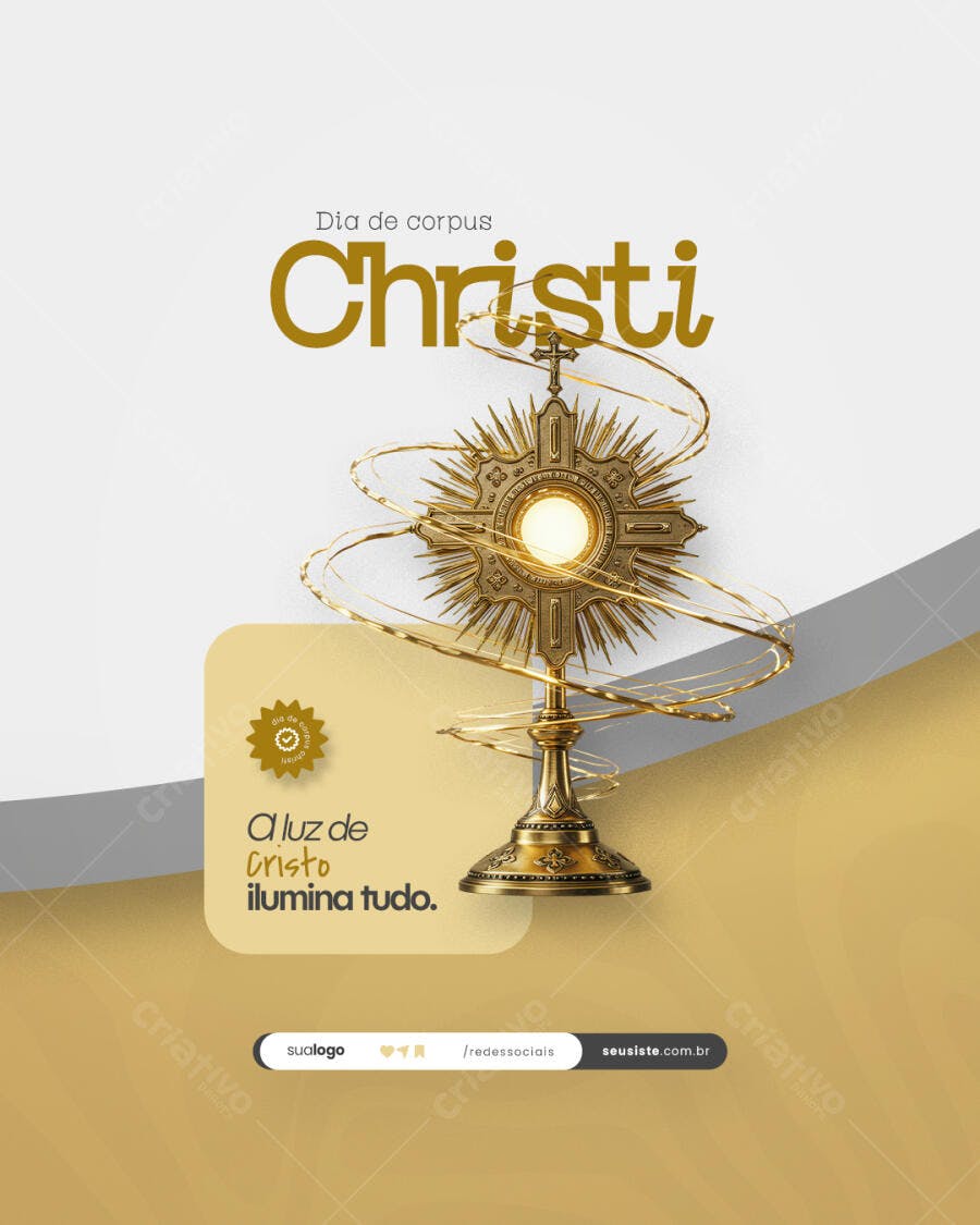 Post para Corpus Christi PSD Editável