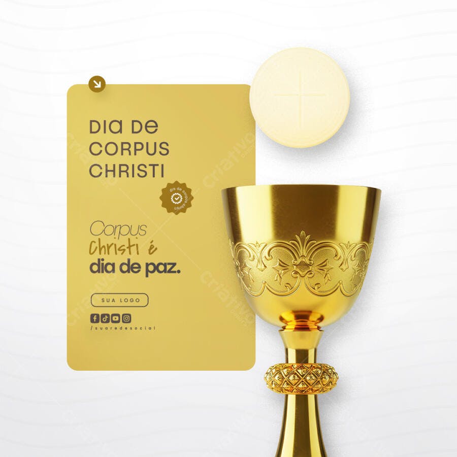 Post para Corpus Christi PSD Editável