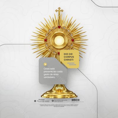Dia de Corpus Christi Social Media PSD Editável (117)