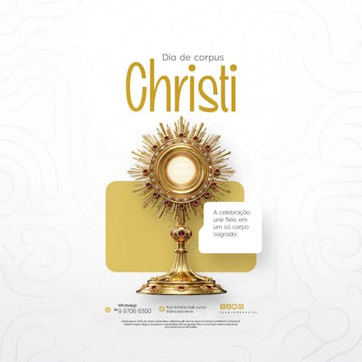 Dia de Corpus Christi Social Media PSD Editável (113)