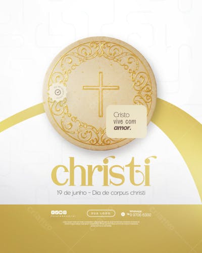 Dia de Corpus Christi Social Media PSD Editável (93)