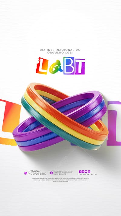 Dia Internacional do Orgulho LGBT Social Media PSD Editável (10)