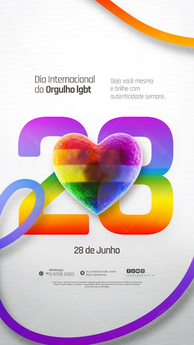 Dia Internacional do Orgulho LGBT Social Media PSD Editável (4)