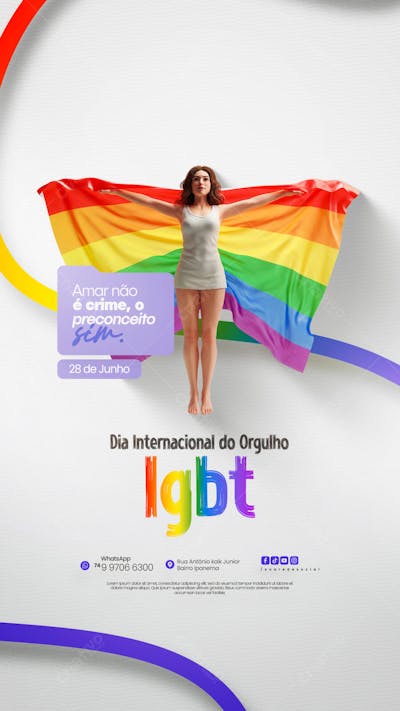 Dia Internacional do Orgulho LGBT Social Media PSD Editável (30)