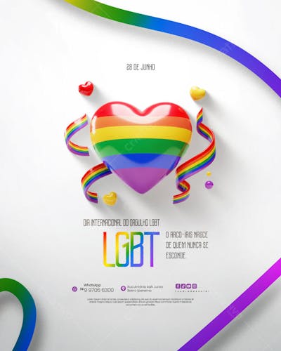 Dia Internacional do Orgulho LGBT Social Media PSD Editável (57)