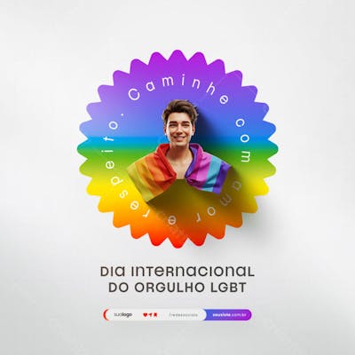 Dia Internacional do Orgulho LGBT Social Media PSD Editável (144)