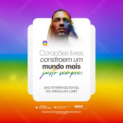 Dia Internacional do Orgulho LGBT Social Media PSD Editável (146)