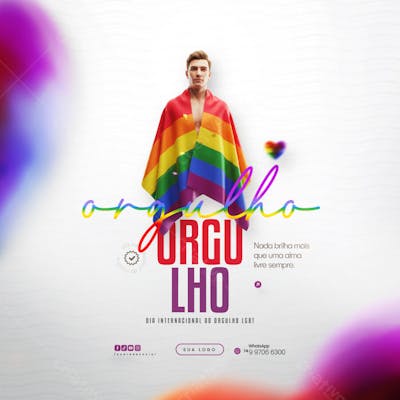 Dia Internacional do Orgulho LGBT Social Media PSD Editável (148)