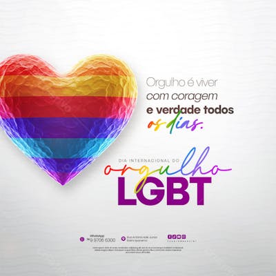 Dia Internacional do Orgulho LGBT Social Media PSD Editável (103)