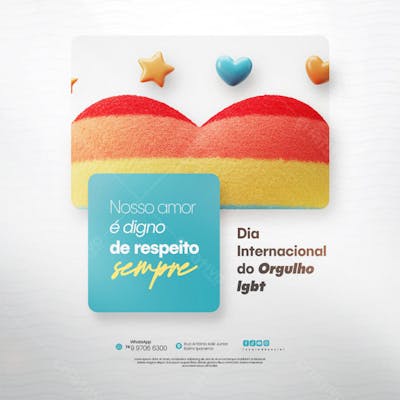 Dia Internacional do Orgulho LGBT Social Media PSD Editável (113)