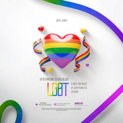 Dia Internacional do Orgulho LGBT Social Media PSD Editável (107)