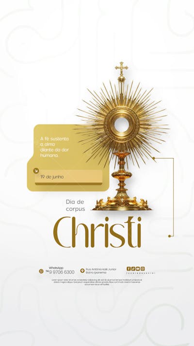 Dia de Corpus Christi Social Media PSD Editável (18)
