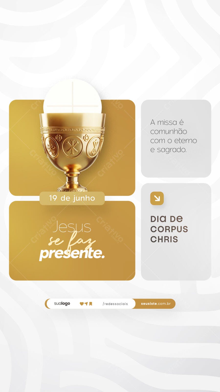 Post para Corpus Christi PSD Editável