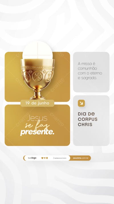 Dia de Corpus Christi Social Media PSD Editável (35)