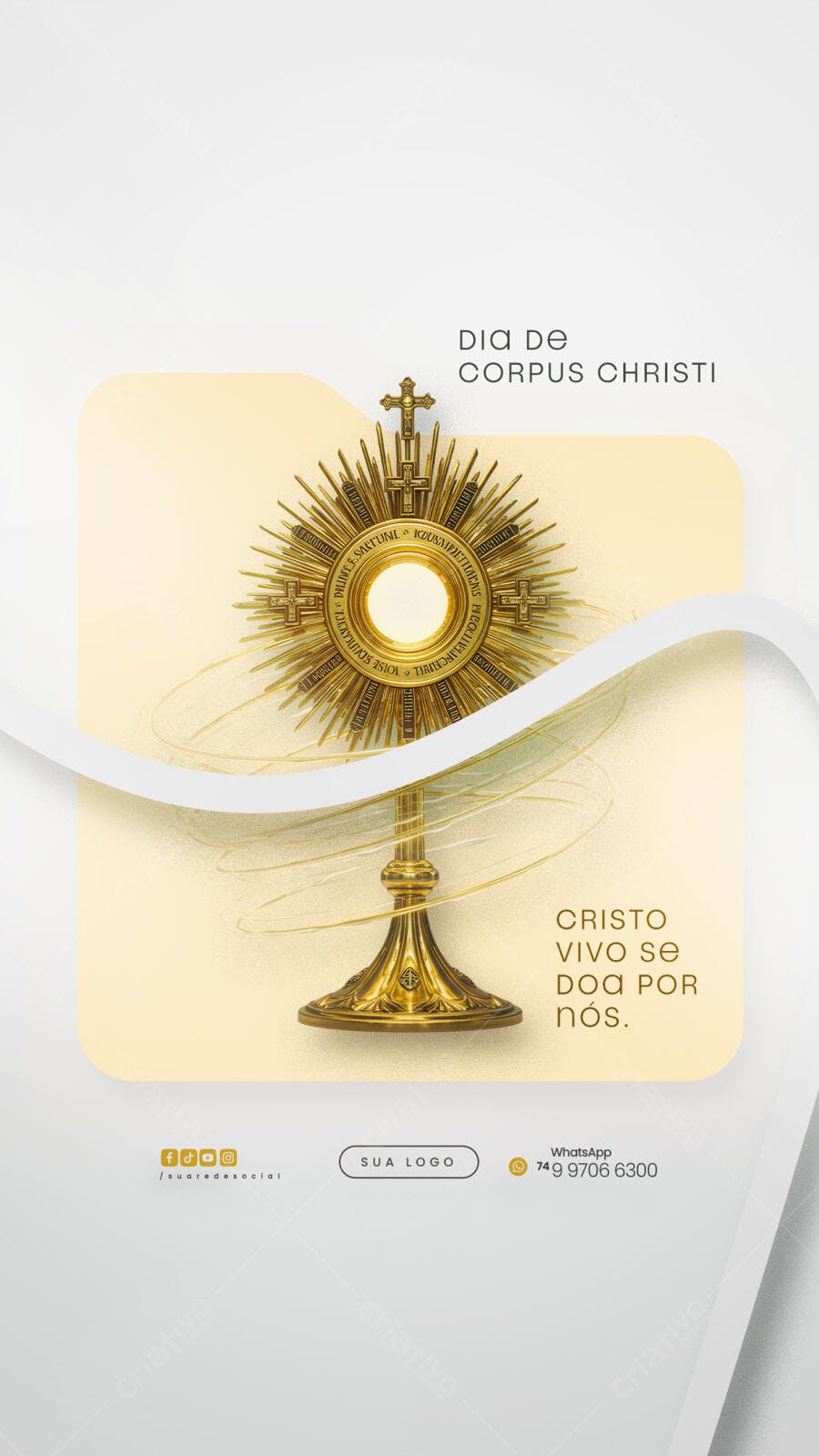 Post para Corpus Christi PSD Editável