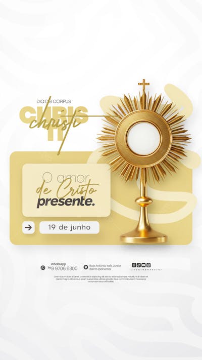 Dia de Corpus Christi Social Media PSD Editável (39)