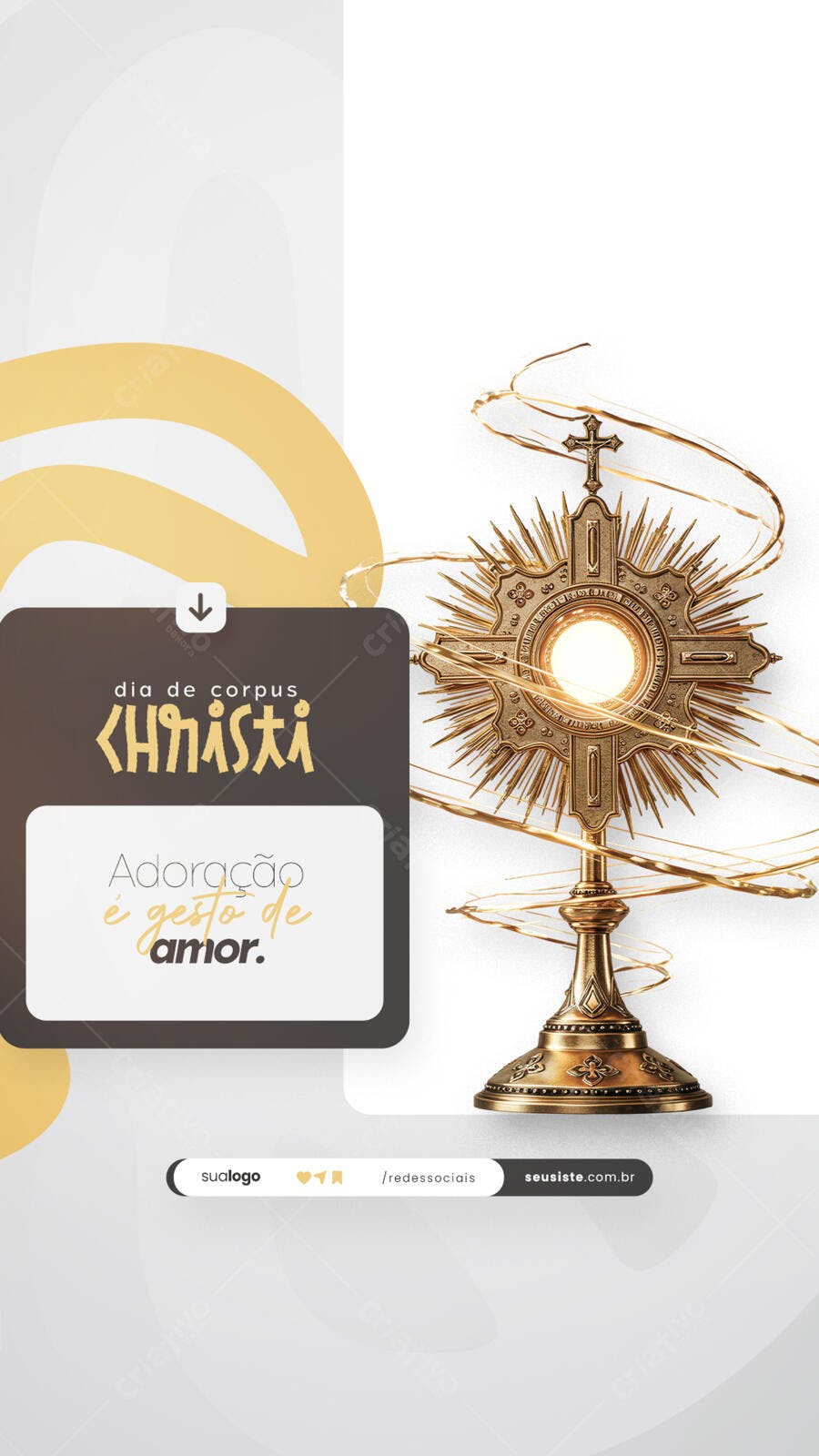 Post para Corpus Christi PSD Editável