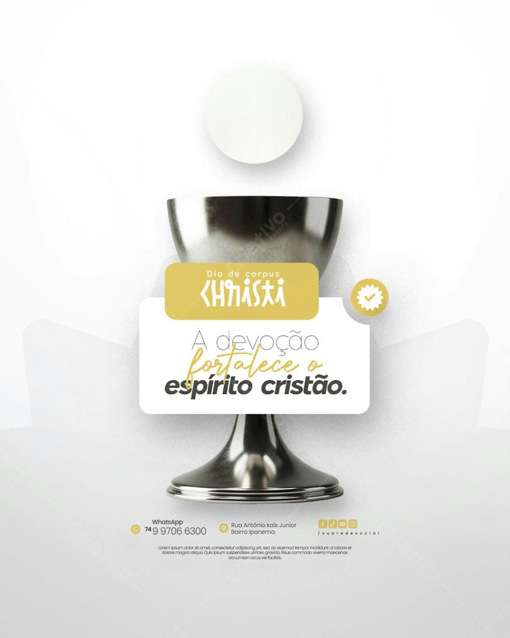 Dia de Corpus Christi Social Media PSD Editável (69)