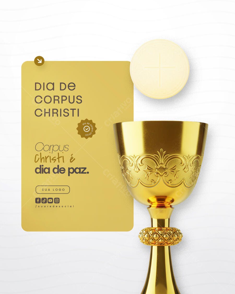 Post para Corpus Christi PSD Editável
