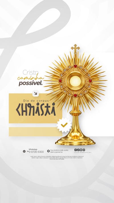 Dia de Corpus Christi Social Media PSD Editável (40)