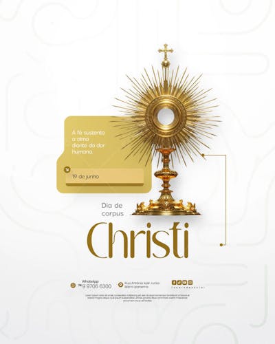 Dia de Corpus Christi Social Media PSD Editável (68)