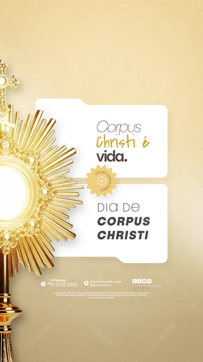 Dia de Corpus Christi Social Media PSD Editável (45)