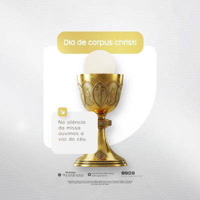 Dia de Corpus Christi Social Media PSD Editável (120)