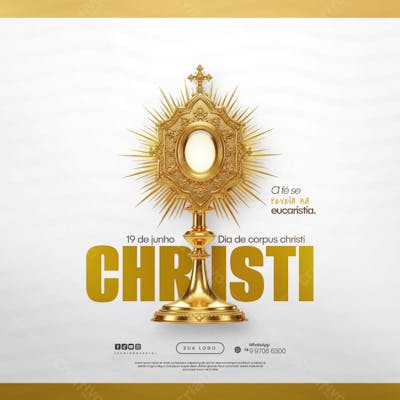 Dia de Corpus Christi Social Media PSD Editável (123)