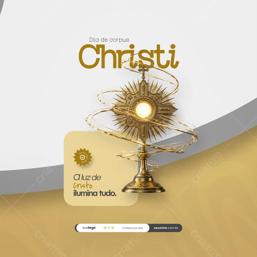 Post para Corpus Christi PSD Editável