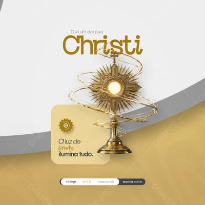 Dia de Corpus Christi Social Media PSD Editável (128)