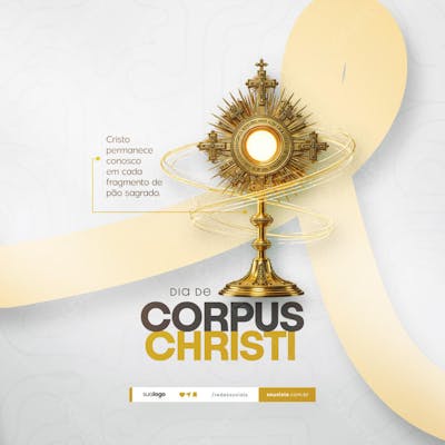 Dia de Corpus Christi Social Media PSD Editável (126)