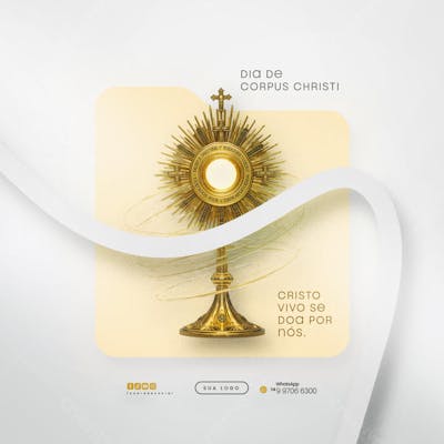 Dia de Corpus Christi Social Media PSD Editável (125)
