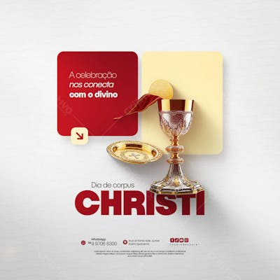 Dia de Corpus Christi Social Media PSD Editável (131)
