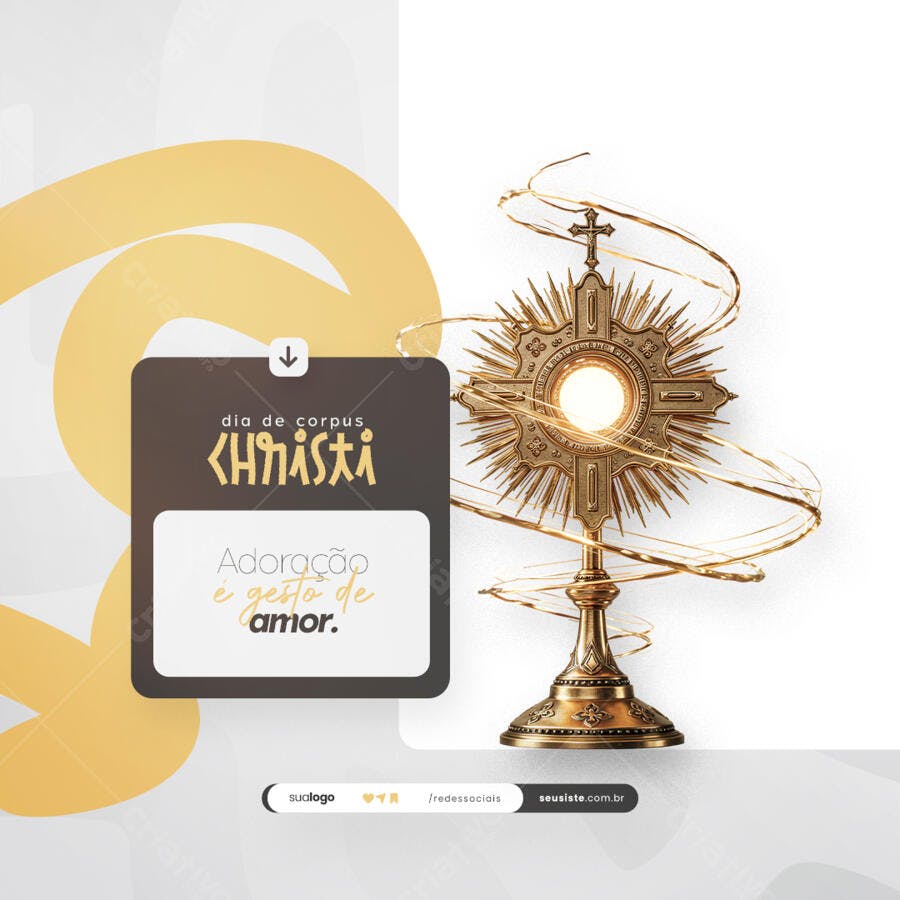 Post para Corpus Christi PSD Editável