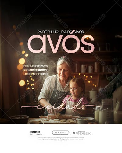 26 de Julho - Dia dos Avós Flyer Social Media PSD Editável (11)