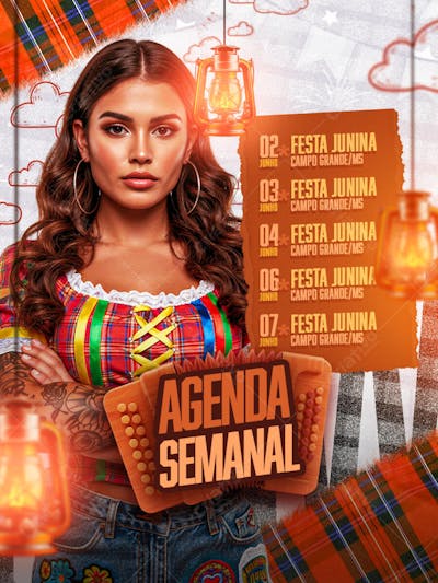 FESTA JUNINA AGENDA do mês são joão