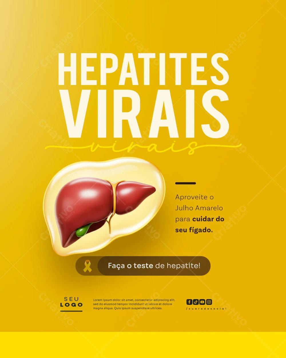Início do Julho Amarelo Hepatites Virais Campanha de Saúde Feed (5)