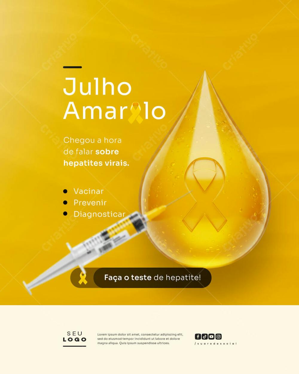 Início do Julho Amarelo Hepatites Virais Campanha de Saúde Feed (3)