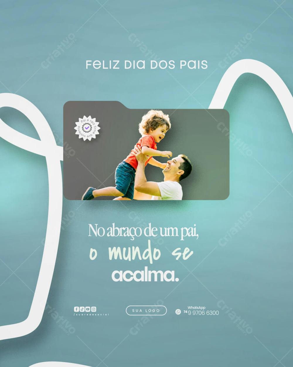 Feliz dia dos pais Flyer Social media PSD Editável (31)