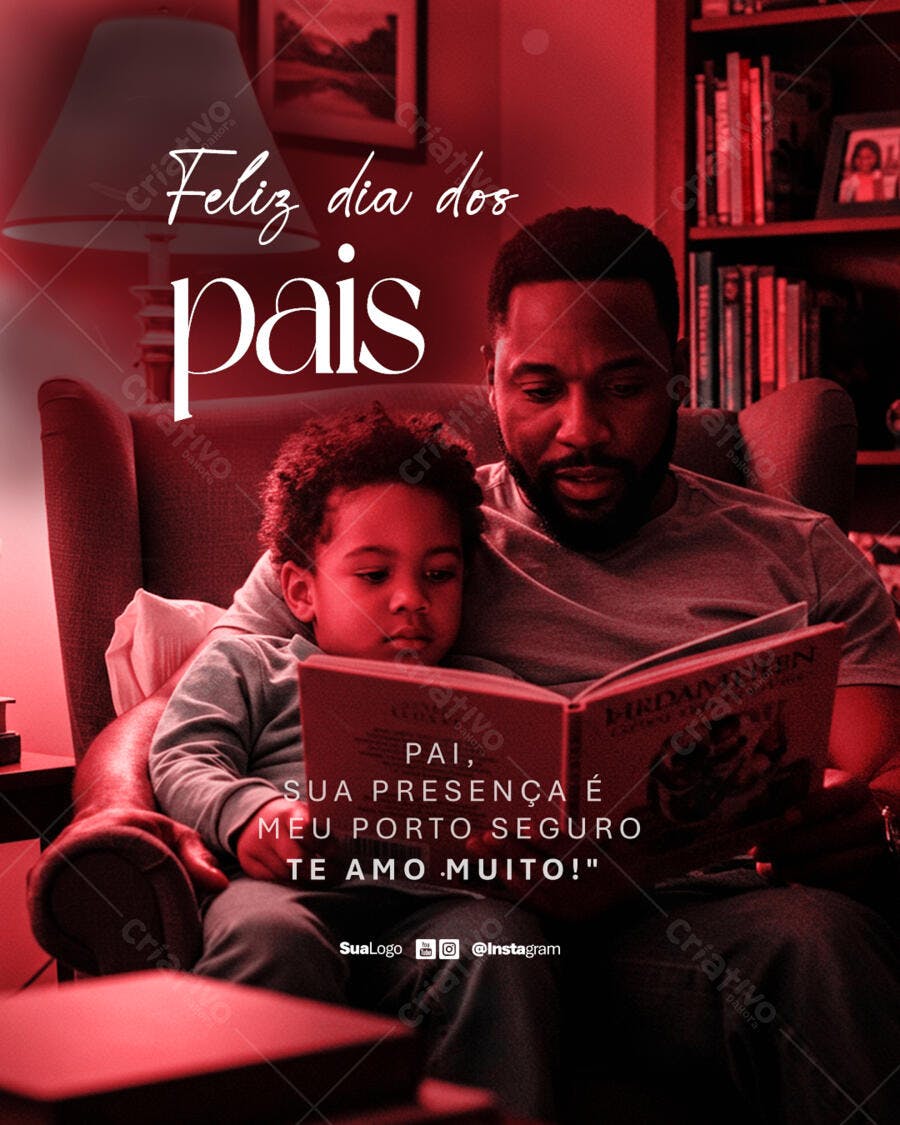 Postagem Dia dos Pais PSD Editável