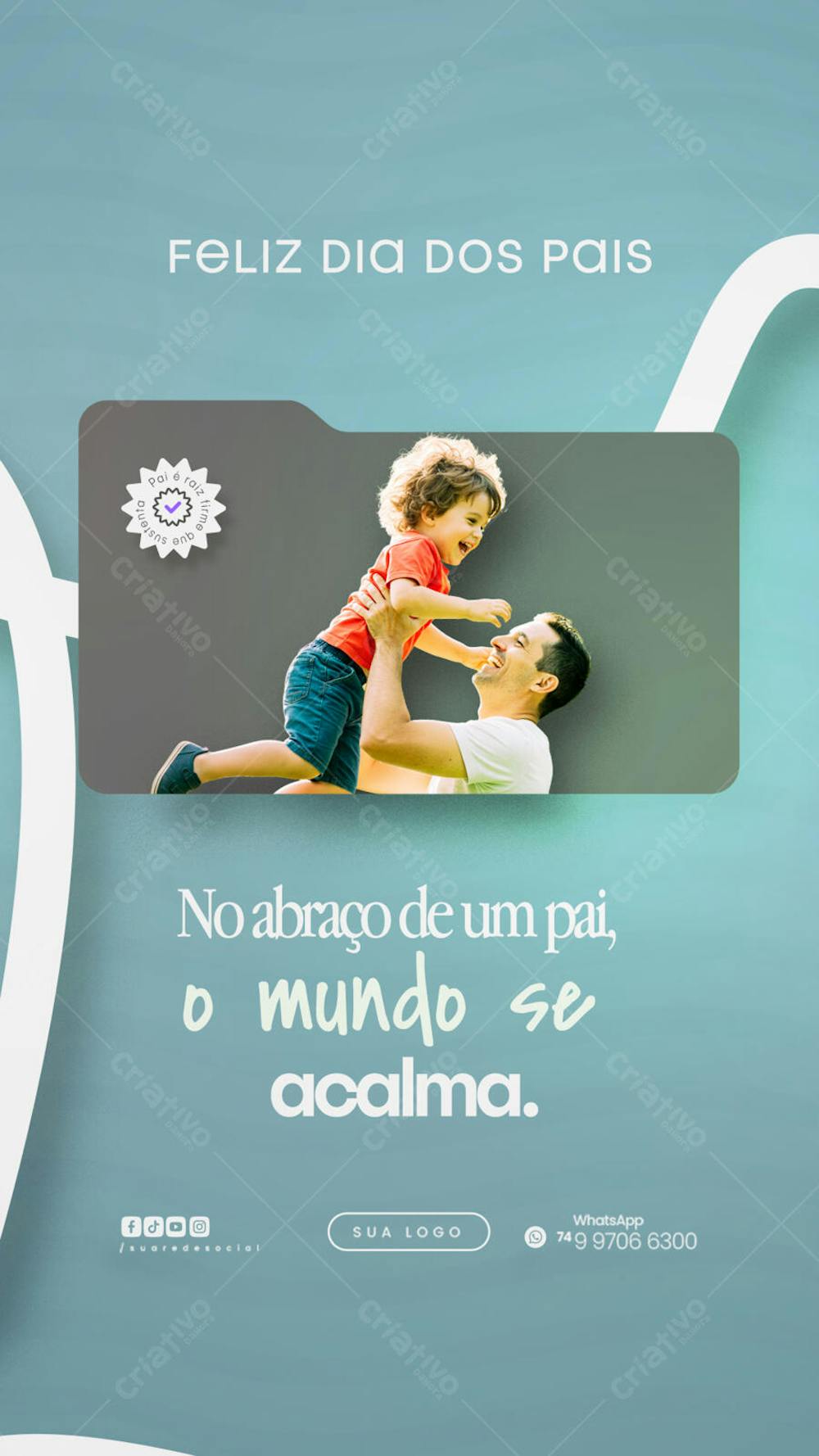 Feliz dia dos pais Flyer Social media PSD Editável (35)