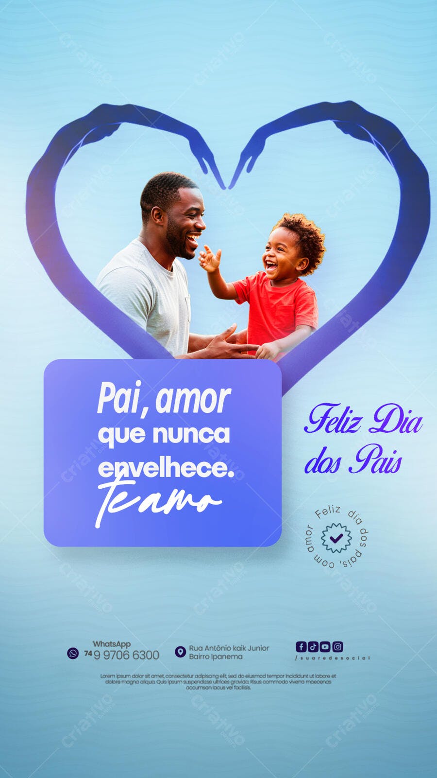Flyer Dia dos Pais PSD Editável
