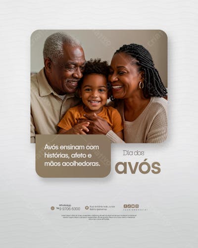 Feliz dia dos avós Flyer Social media PSD Editável (4)