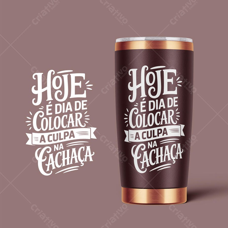 Mockup Caneca Cachaça PNG com fundo transparente