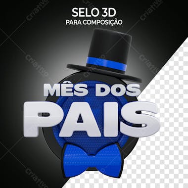 Mês dos pais azul