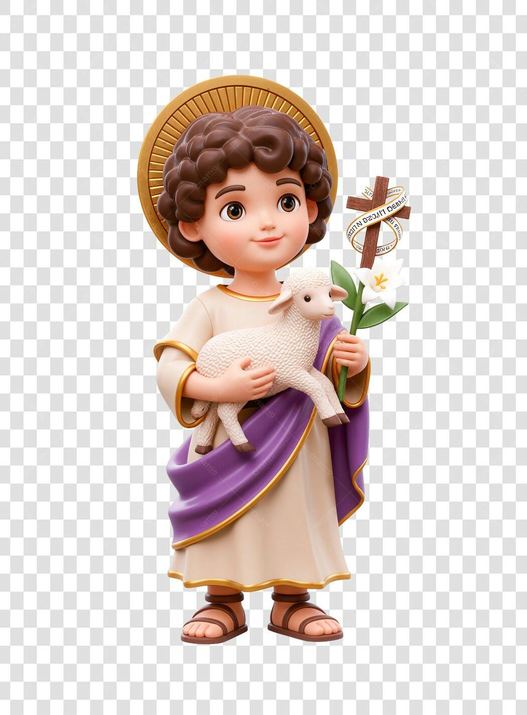 Ilustração PNG Menino Jesus com fundo transparente