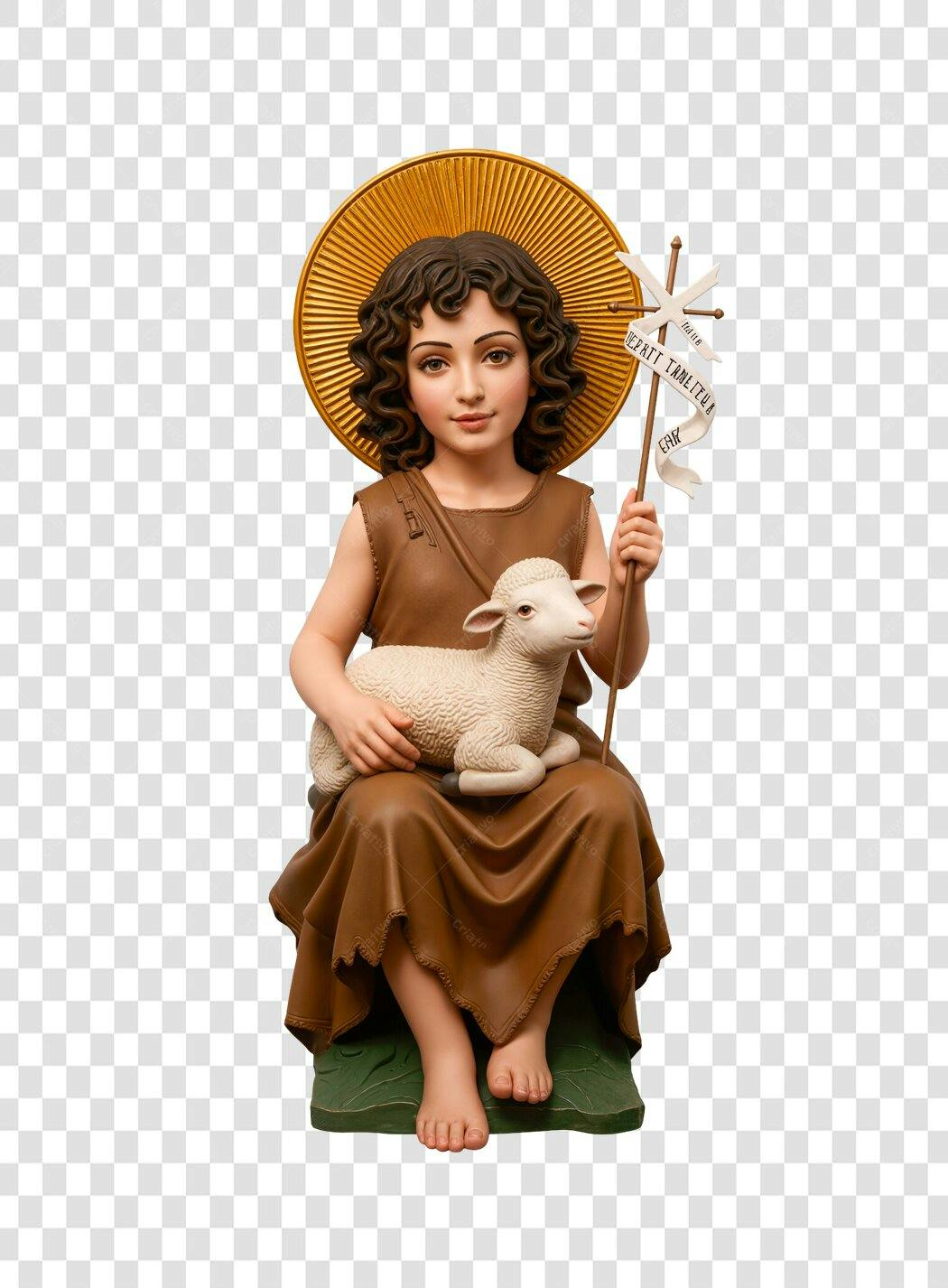 Imagem PNG Santo com Cordeiro Fundo Transparente