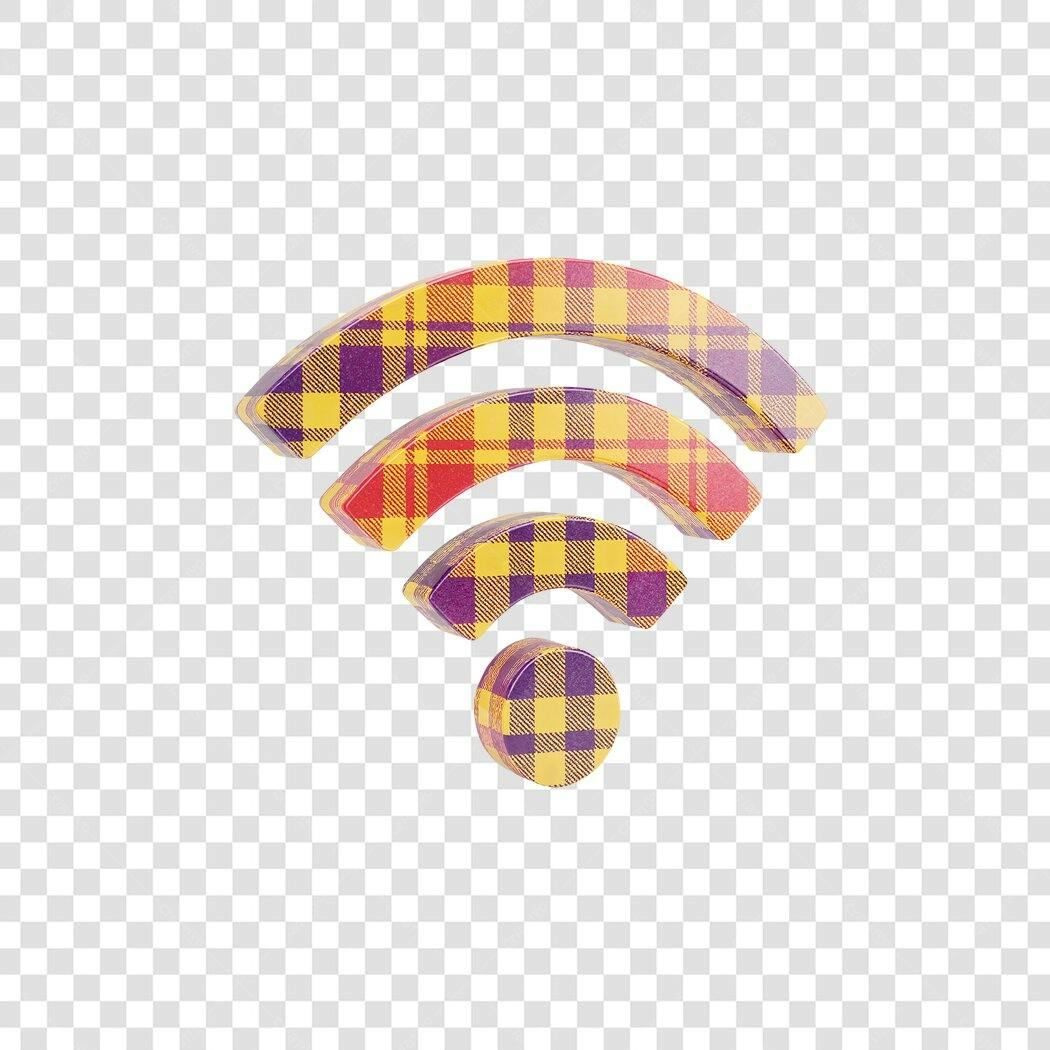 Ícone Wifi em xadrez PNG com fundo transparente