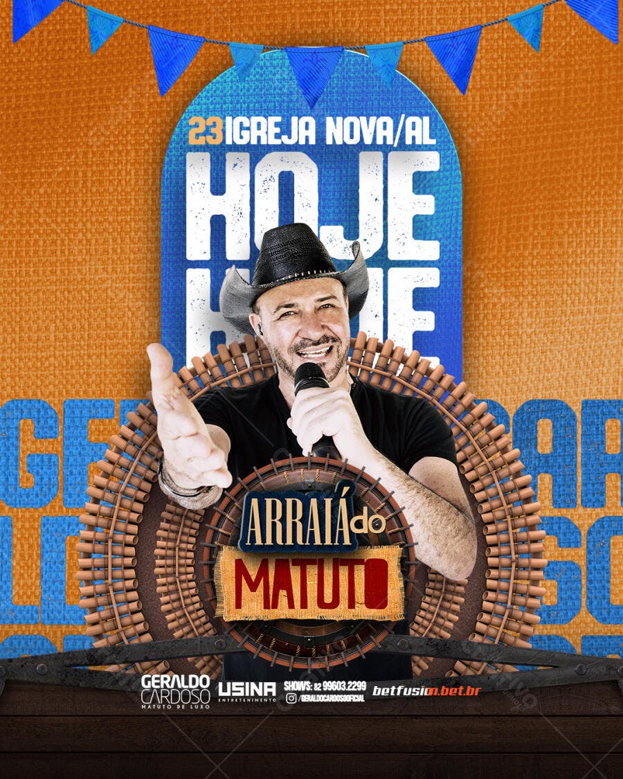 Flyer Festa Junina PSD Editável