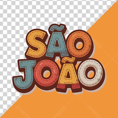 Selo 3D São João Festa Junina no Brasil 03